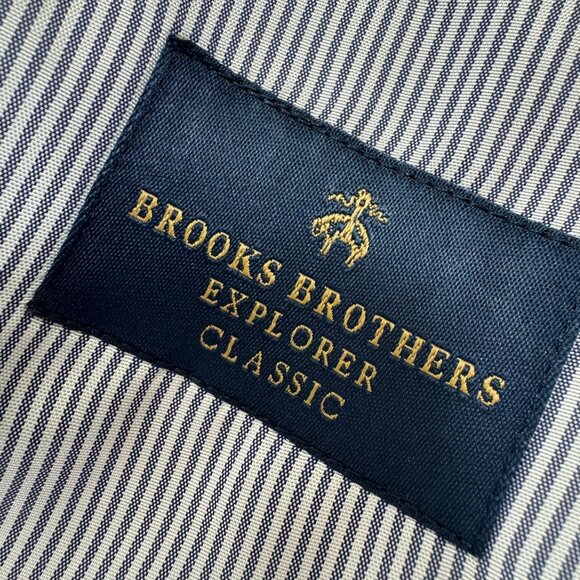Brooks Brothers Explorer Classic Blazer Jacket 38R Brown Glen Plaid Sport Coat - Picture 4 of 14